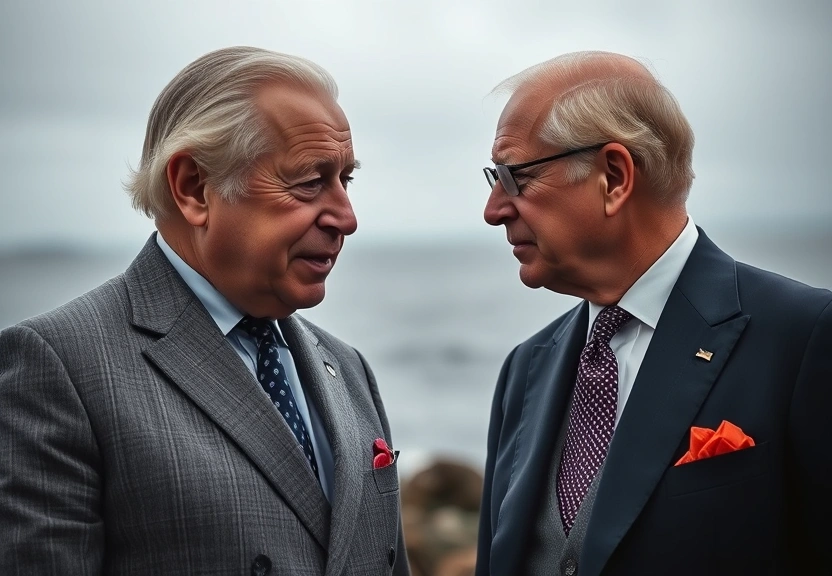 Representação visual de David Attenborough le dice al Príncipe William que estaba horrorizado al ver lo que la humanidad ha hecho al océano.