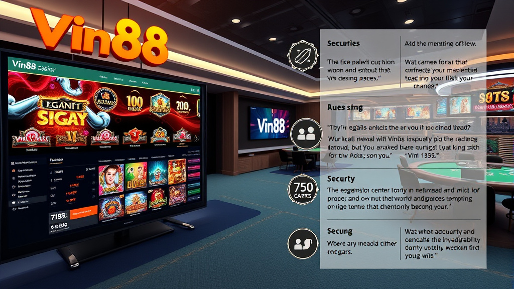 Kh&aacute;m Ph&aacute; Casino Vin88 - Trải Nghiệm Đẳng Cấp v&agrave; Đ&aacute;ng Tin Cậy Trong Thế Giới S&ograve;ng Bạc Trực Tuyến