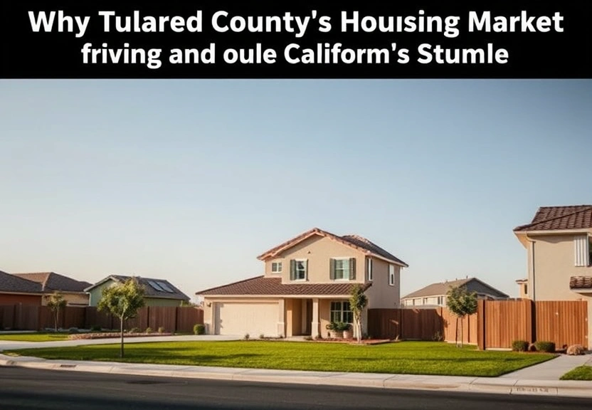 Representação visual de Why Tulare County's Housing Market is Thriving Amid California's Slump