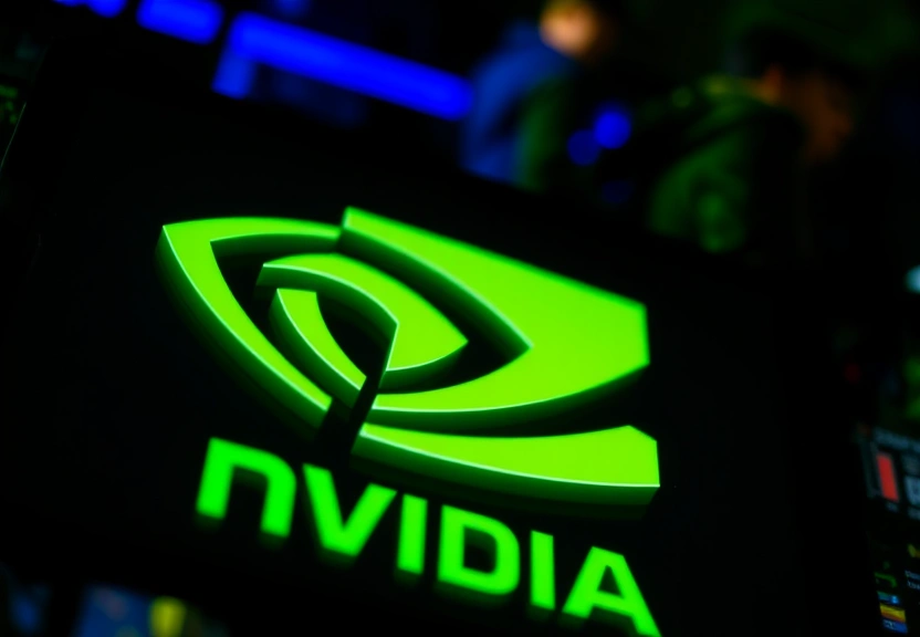Representação visual de Tech Turmoil: Nvidia CEO's Concerns, Microsoft Hits New High, and Meta's AI Power Move