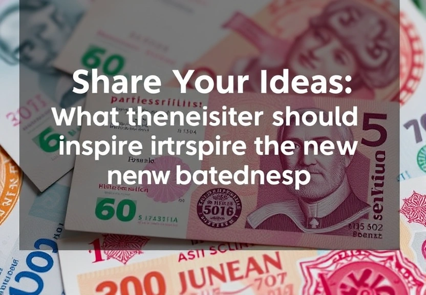 Representação visual de Share Your Ideas: What Theme Should Inspire the New Banknote Design?