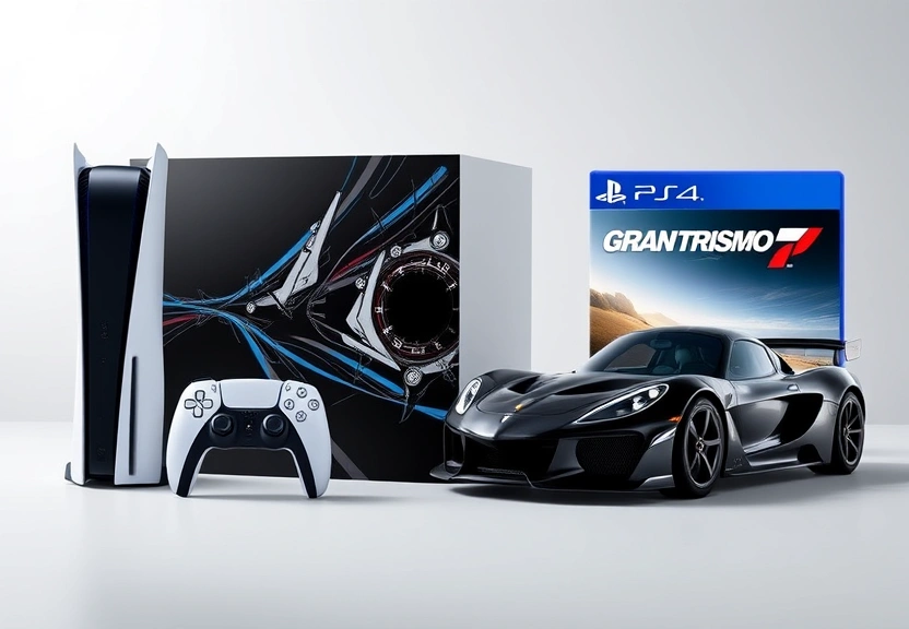 Representação visual de Sony apresenta irresistível bundle do PlayStation 5 com Astro Bot e Gran Turismo 7!