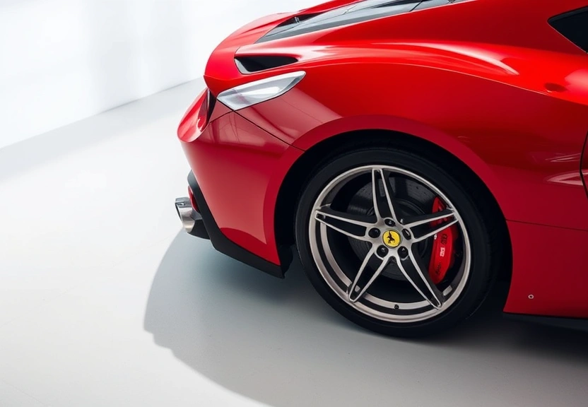 Representação visual de Ferrari Amalfi: V8 Potente e Mais Botões para uma Experiência Inigualável