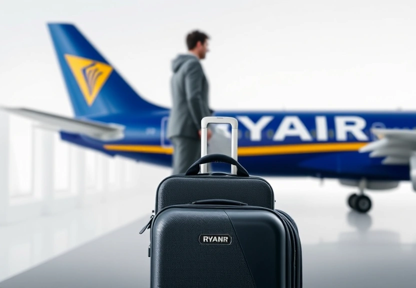 Representação visual de Ryanair Boosts Free Cabin Bag Size by 20% – Will Other Airlines Follow Suit?
