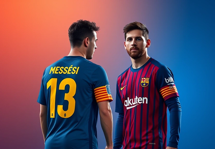 Representação visual de Messi e Messinho: A Estratégia de Abel para Estêvão Brilhar no Mundial contra o Ídolo