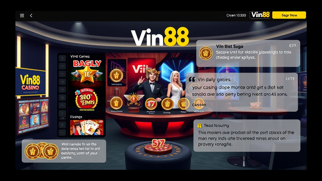 Kh&aacute;m Ph&aacute; Casino Vin88 - Trải Nghiệm Đẳng Cấp v&agrave; Đ&aacute;ng Tin Cậy Trong Thế Giới S&ograve;ng Bạc Trực Tuyến