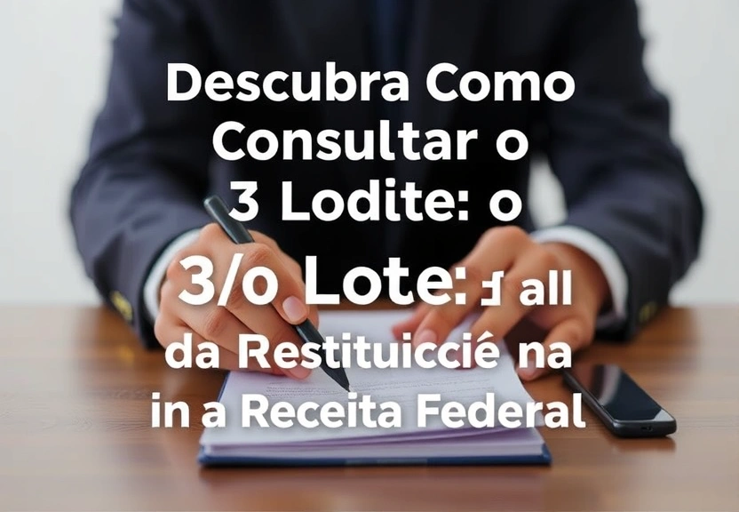 Representação visual de Descubra Como Consultar o 3º Lote da Restituição na Receita Federal