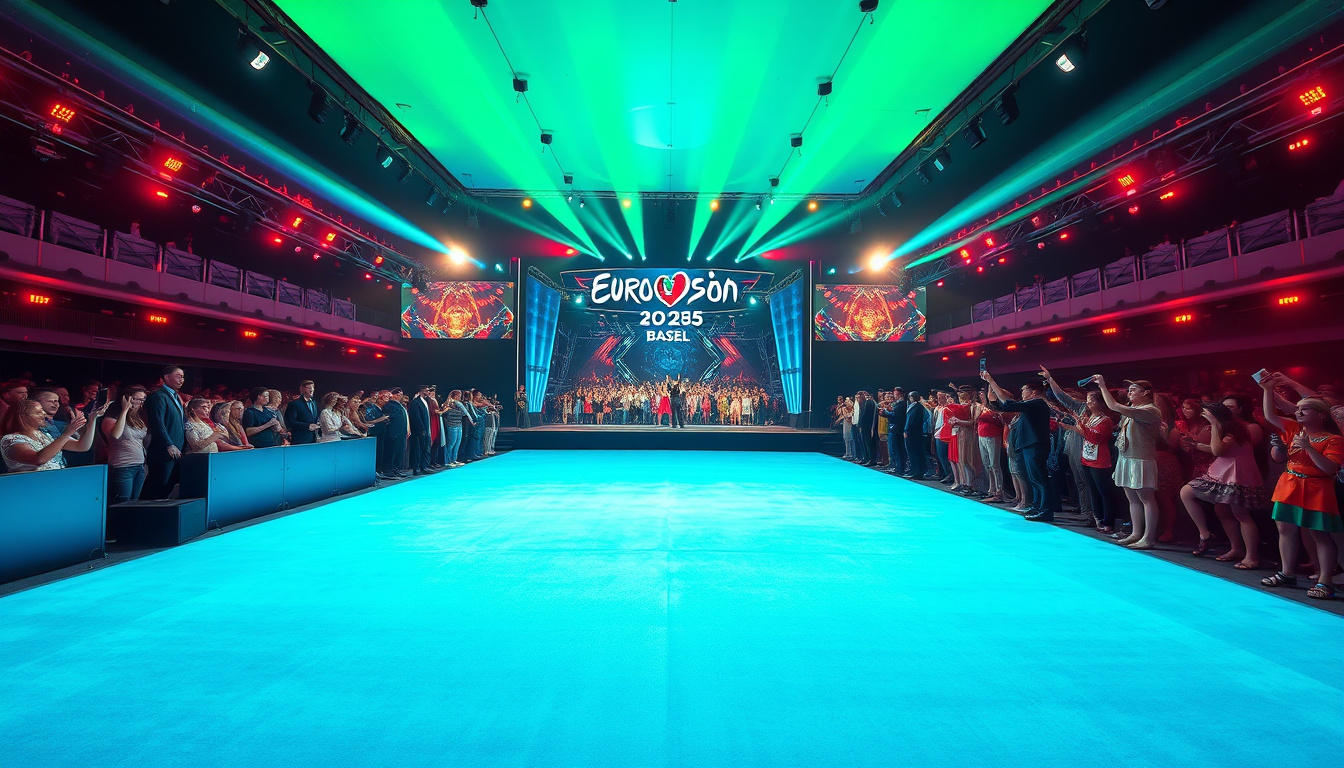Kickoff of Eurovision 2025: Turquoise Carpet and Opening Ceremony in Basel!
