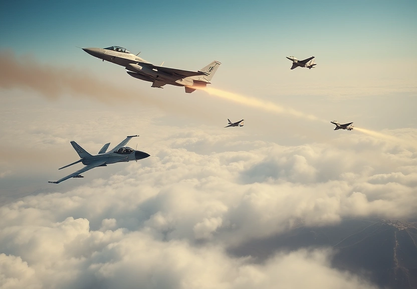 Representação visual de Devastating Air Strikes: Iran's Attacks Rock Israel, Leaving Casualties Behind