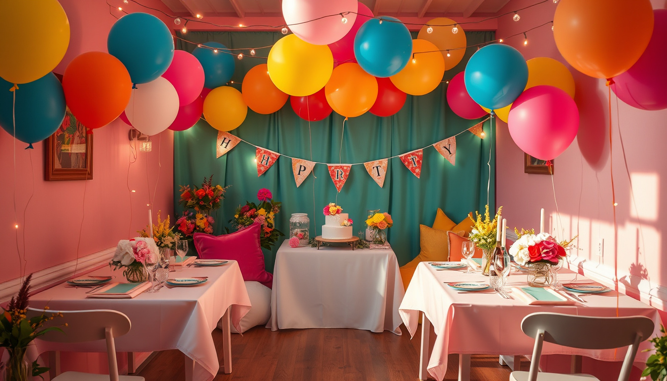 Creative Ideas for Decorating Small Party Spaces