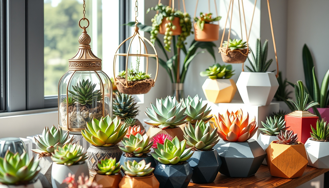 Creative Ways to Display Artificial Succulents