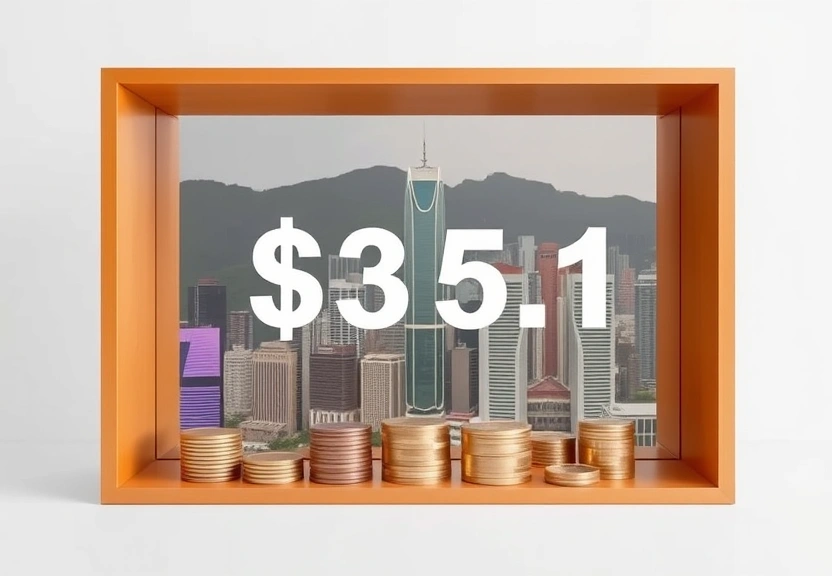 Representação visual de Hong Kong's Asset Management Soars to HK$35.1 Trillion Amid Surge in Fund Inflows