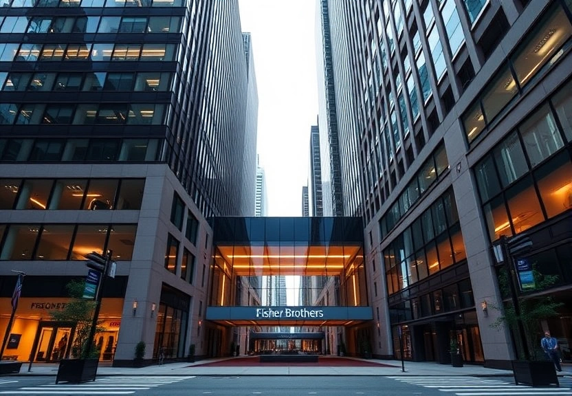Representação visual de Fisher Brothers Secures Strategic Investment in 1345 Avenue of the Americas from Blackstone Real Estate