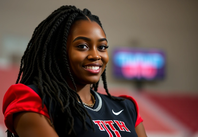 Representação visual de La lanzadora de Texas Tech, NiJaree Canady, firma un segundo acuerdo de NIL de más de 1 millón de dólares, según una fuente de AP.