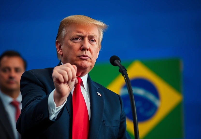Representação visual de A Estratégia Surpreendente de Trump: Tarifas para Proteger Bolsonaro e o Brasil