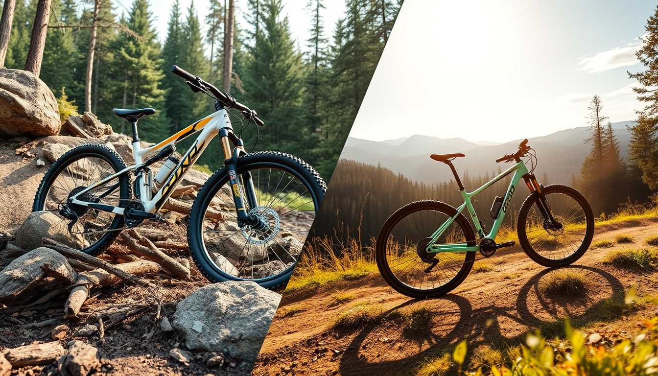 Full Suspension vs. Hardtail Mountain Bikes: Which Ride Reigns Supreme?
