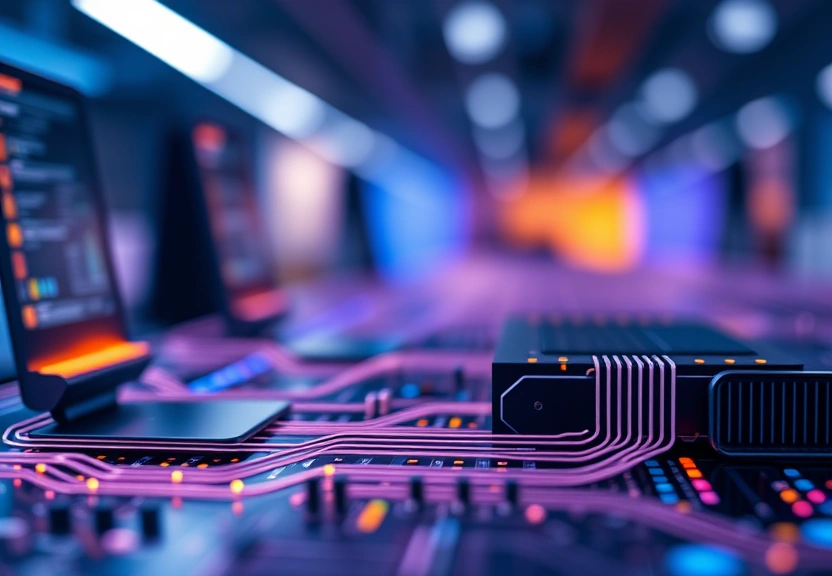 Representação visual de IonQ y Oxford Ionics se Unen para Impulsar Innovaciones en Computación Cuántica