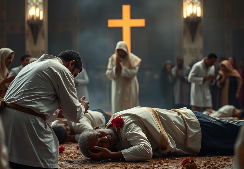 Representação visual de Atentado durante culto na Nigéria: Pastor e fiéis mortos a tiros