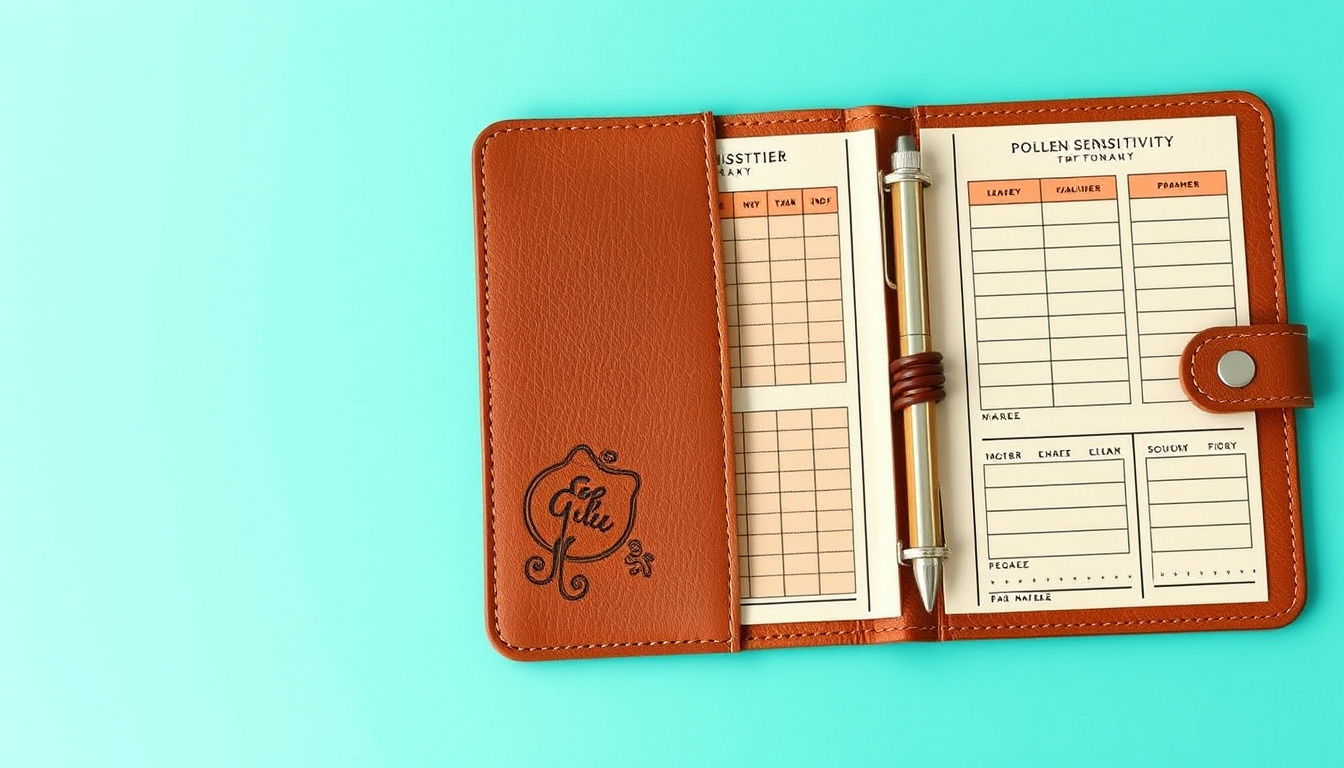 Design Your Own Stylish Leather Allergy Tracker: A Personalized Solution for Pollen Sensitivity