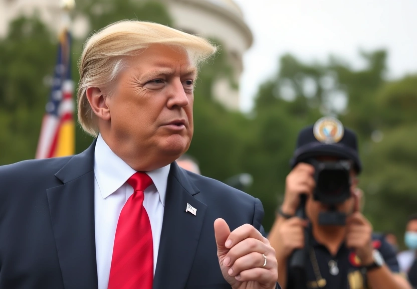 Representação visual de Trump Signals Support for Arresting California Governor Newsom Amid Protests
