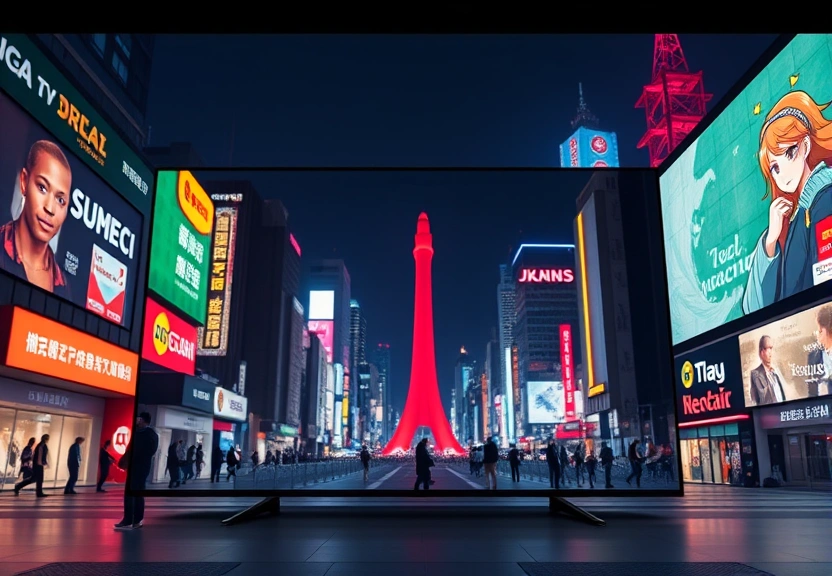 Representação visual de Uma gigante japonesa retorna ao Brasil com tecnologia 5G e TVs 8K para revolucionar o mercado
