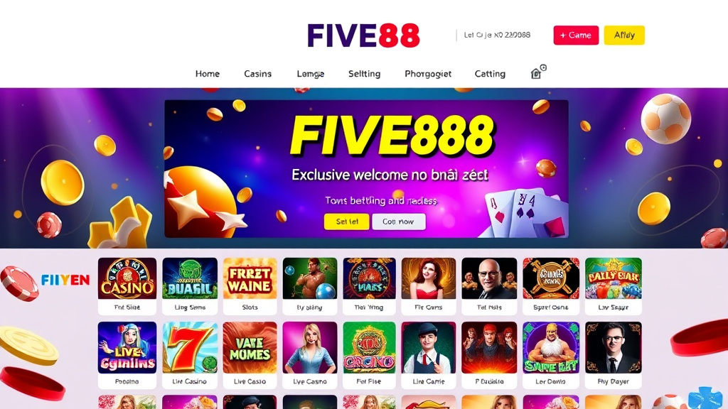 Casino FIVE88 - Điểm Đến Giải Tr&iacute; Trực Tuyến Đầy Hứa Hẹn V&agrave;ng Son Trong Thị Trường Hiện Nay