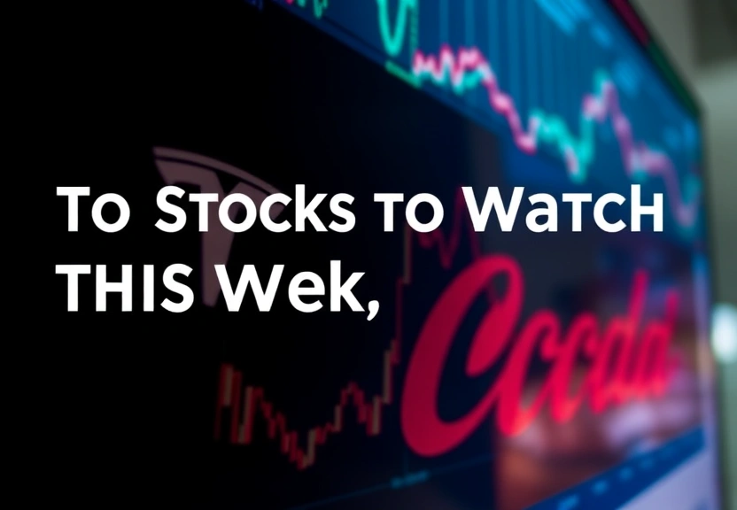 Representação visual de Top Stocks to Watch This Week: Tesla, Verizon, Coca-Cola, and More