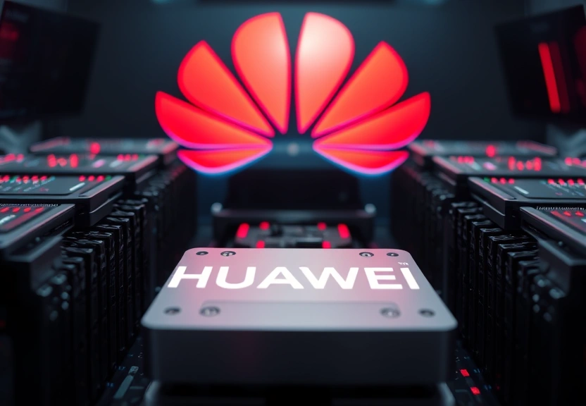 Representação visual de Huawei Unveils Groundbreaking AI Computing System to Challenge Nvidia's Dominance