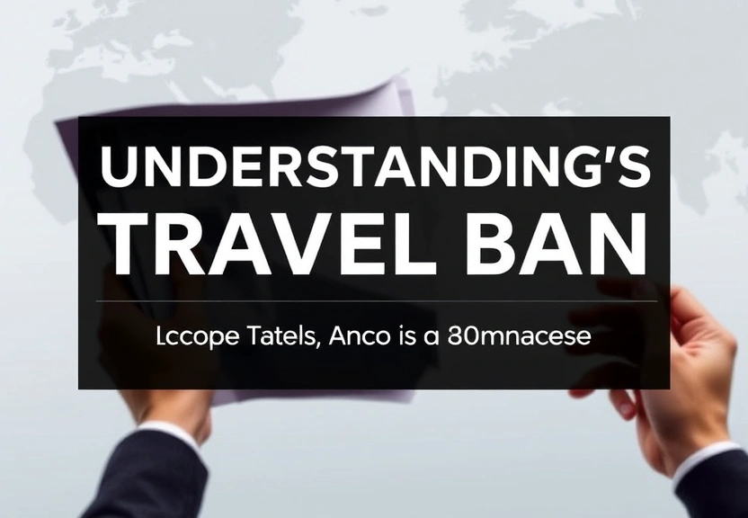 Representação visual de Understanding Trump's Travel Ban: Key Details on Impact and Exemptions