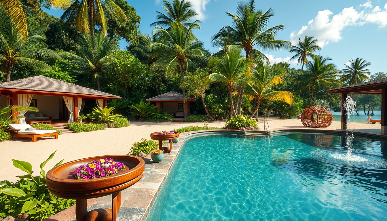 Unwind in Paradise: Discover the Best<b> Costa Rica Spa Resorts</b> for Ultimate Relaxation’ style=’display: block; margin: auto; max-width: 100%; height: auto;’></p>
<h2>Key Takeaways</h2>
<ul>
<li>Costa Rica spa resorts offer a perfect blend of natural beauty and luxurious relaxation.</li>
<li>Key features of these resorts include rejuvenating spa treatments, wellness programs, and stunning tropical settings.</li>
<li>Must-visit resorts include renowned locations that provide unique experiences tailored for relaxation.</li>
<li>Unique spa treatments often incorporate local ingredients and traditional healing practices.</li>
<li>Choosing the right spa resort requires considering personal wellness goals and preferences for amenities and activities.</li>
</ul>
<h3>Introduction to<b> Costa Rica Spa Resorts</b></h3>
<p>Costa Rica spa resorts offer a unique blend of relaxation, rejuvenation, and natural beauty that attracts travelers from all over the world.</p>
<p>Nestled amid lush rainforests, pristine beaches, and vibrant wildlife, these resorts provide an idyllic setting for visitors seeking both adventure and tranquility.</p>
<p>With a focus on wellness and holistic treatments, many<b> Costa Rica spa resorts</b> feature luxurious accommodations, state-of-the-art spa facilities, and a variety of therapeutic services, including massages, facials, and yoga classes.</p>
<p>Whether you’re looking to unwind after a day of exploring Arenal Volcano or enjoy a sunset massage overlooking the Pacific Ocean, Costa Rica’s spa resorts cater to every desire, making them a perfect destination for self-care and renewal.</p>
<h3>Top Features of Spa Resorts in Costa Rica</h3>
<p>Costa Rica spa resorts are renowned for their exceptional range of features that cater to relaxation and rejuvenation, making them a sought-after destination for wellness enthusiasts.</p>
<p>One of the standout features of these resorts is their integration with nature.</p>
<p>Many establishments are designed to immerse guests in the stunning natural surroundings, offering breathtaking views of lush forests, pristine beaches, and soothing ocean waves.</p>
<p>Additionally,<b> Costa Rica spa resorts</b> often boast world-class treatment options, such as traditional wellness therapies, massages with locally sourced ingredients, and holistic healing practices derived from indigenous cultures.</p>
<p>State-of-the-art facilities, including serene outdoor pools, yoga pavilions, and fully equipped fitness centers, also enhance the relaxation experience.</p>
<p>Furthermore, many of these resorts prioritize sustainability, implementing eco-friendly practices that allow guests to enjoy luxury without compromising the environment.</p>
<p>Whether you’re looking for a tranquil escape or a holistic retreat,<b> Costa Rica spa resorts</b> provide an unforgettable experience that rejuvenates the body and soul.</p>
<blockquote><p>‘The greatest wealth is to live content with little, for there is never want where the mind is satisfied.’ – Lucretius</p></blockquote>
<h3>Must-Visit<b> Costa Rica Spa Resorts</b></h3>
<p>If you’re seeking rejuvenation and tranquility, look no further than<b> Costa Rica spa resorts</b>.</p>
<p>Nestled in lush jungles and alongside pristine beaches, these resorts offer an unparalleled blend of natural beauty and wellness.</p>
<p>Notable destinations include the tranquil Tabacon Thermal Resort & Spa, where volcanic hot springs enhance various treatments, and the luxurious Four Seasons Resort Costa Rica, which boasts world-class spa services set against a breathtaking backdrop.</p>
<p>Many<b> Costa Rica spa resorts</b> also emphasize holistic wellness, incorporating local ingredients and techniques into their treatments, making your experience not just refreshing but also enriching.</p>
<p>Whether you’re indulging in a deep tissue massage or participating in a yoga session surrounded by vibrant flora, these resorts promise a rejuvenating escape for body and soul.</p>
<p>Explore these serene havens for a perfect mix of relaxation and adventure in one of the world’s most biodiverse countries.</p>
<p><a href=