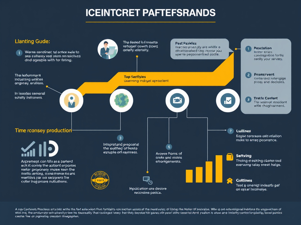 professional content creator designing infographic for a comprehensive industry guide with corporate style visuals