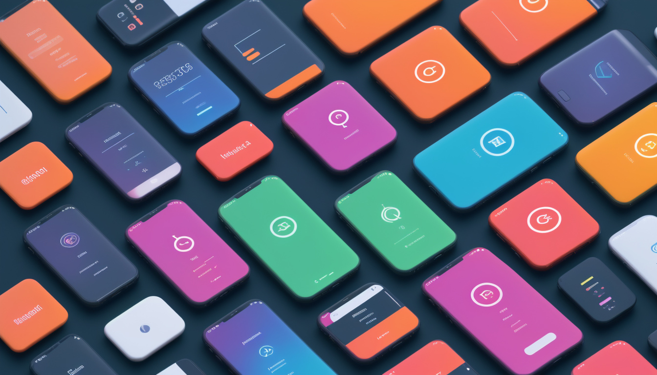  Diverse people using mobile devices amidst glowing decentralized finance icons