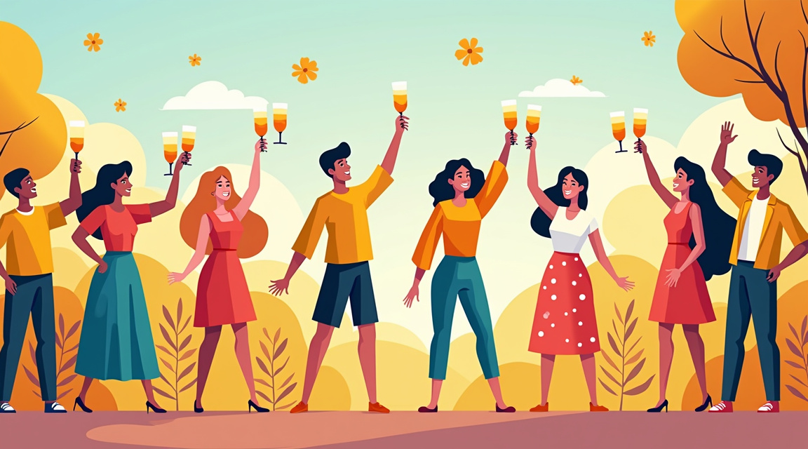 diferenças regionais nas celebrações - ilustração informativa sobre diferenças regionais nas celebrações