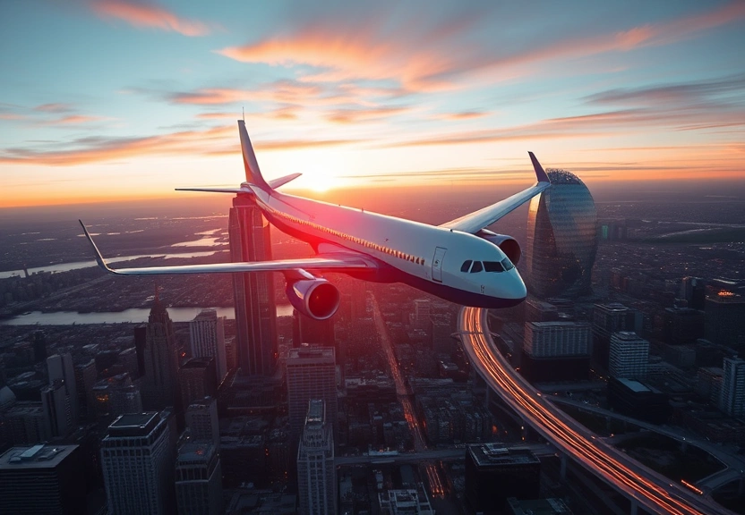Representação visual de Avião elétrico realiza voo revolucionário para Nova York, redefinindo a aviação