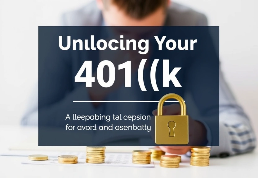 Representação visual de Unlocking Your 401(k): Essential Insights for Boomers and Gen X to Avoid Risky Pitfalls