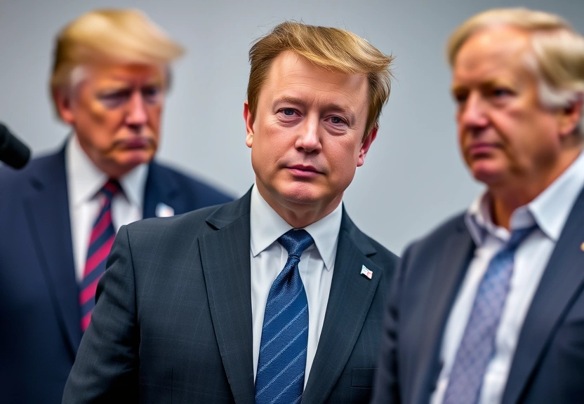Representação visual de Will Musk's explosive row with Trump help or harm his businesses?
