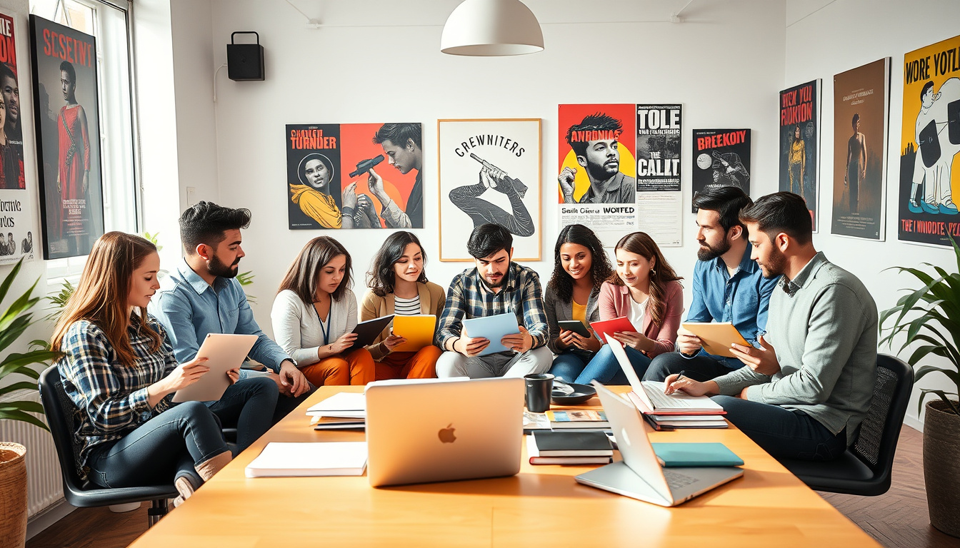 Unlock Your Creative Potential: A Comprehensive Guide to <b>Screenwriting for Beginners</b>‘ style=’display: block; margin: auto; max-width: 100%; height: auto;’></p>
<h2>Key Takeaways</h2>
<ul>
<li>Screenwriting requires a solid understanding of its fundamental concepts.</li>
<li>Key elements like plot, character, and dialogue are crucial for creating a compelling screenplay.</li>
<li>Finding and developing your unique voice is essential for standing out as a screenwriter.</li>
<li>The three-act structure is a foundational storytelling framework that can guide your screenplay’s flow.</li>
<li>Revising and polishing your work is vital for transforming your draft into a impactful screenplay.</li>
</ul>
<h3>Understanding the Basics of Screenwriting</h3>
<p><b>Screenwriting for beginners</b> can sometimes feel like a daunting task, but understanding the fundamentals can make the process much more accessible. At its core, screenwriting involves crafting a story that is not only engaging but also visual and auditory, tailored for the screen. One of the key elements in screenwriting is the three-act structure, which helps to organize the narrative into a clear beginning, middle, and end, ensuring that the audience remains hooked from start to finish. Additionally, beginners should pay attention to character development and dialogue; multidimensional characters and authentic conversations bring stories to life and resonate with viewers. By mastering these basics, aspiring screenwriters can lay a solid foundation upon which to build their storytelling skills, making the journey of screenwriting both enjoyable and rewarding.</p>
<h3>Essential Elements of a Screenplay</h3>
<p>When diving into <b>screenwriting for beginners</b>, it’s crucial to familiarize yourself with the essential elements of a screenplay. A well-structured screenplay typically includes a compelling story, dynamic characters, and engaging dialogue. The foundation of any screenplay is its three-act structure, which breaks the narrative into setup, confrontation, and resolution, allowing for a natural progression that captivates the audience. Furthermore, character development plays a significant role; each character should have clear goals, motivations, and arcs that evolve throughout the story. Additionally, the screenplay must include a vivid setting and visual storytelling that translates effectively to screen, emphasizing the importance of action over exposition. By mastering these core components, aspiring screenwriters can craft captivating scripts that resonate with audiences and stand out in a competitive industry.</p>
<blockquote><p>‘You can’t use up creativity. The more you use, the more you have.’ – Maya Angelou</p></blockquote>
<p><a href=