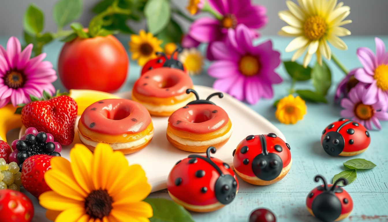 Delightful Ladybug Donut Holes