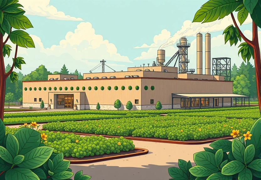 Ilustração de Grillo's Pickles construye una impresionante planta de 54 millones de dólares en Indiana, junto a la panadería y planta de producción de King's Hawaiian.