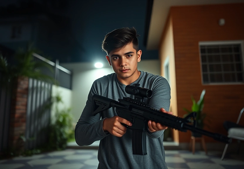Representação visual de Jovem de 22 anos é brutalmente assassinado a tiros em frente de casa em Cuiabá