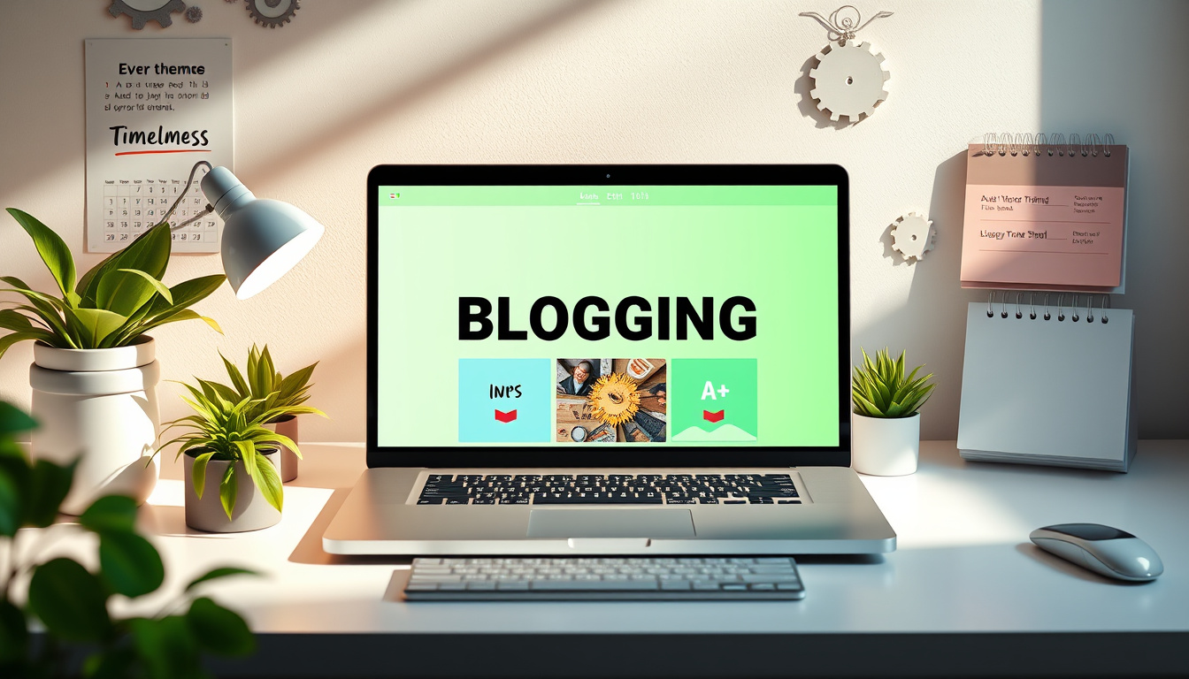 Créer un <b>Blog Automatisé avec Contenu Evergreen</b> : Guide Complet pour Réussir’ style=’display: block; margin: auto; max-width: 100%; height: auto;’></p>
<h2>Points clés</h2>
<ul>
<li>Un <b>blog automatisé avec contenu evergreen</b> génère du trafic constant et durable.</li>
<li>Le contenu evergreen reste pertinent et peut apporter des bénéfices à long terme.</li>
<li>Choisir une niche spécifique augmente les chances de succès de votre blog.</li>
<li>Des outils d’automatisation permettent de gérer votre blog plus efficacement.</li>
<li>Mesurer régulièrement le succès aide à ajuster les stratégies et à optimiser le contenu.</li>
</ul>
<h3>Qu’est-ce qu’un <b>blog automatisé avec contenu evergreen</b> ?</h3>
<p>Un <b>blog automatisé avec contenu evergreen</b> fait référence à un type de blog qui intègre des articles dont la pertinence et la valeur ne se démodent pas au fil du temps.</p>
<p>Au lieu de se concentrer sur l’actualité ou des tendances passagères, ce format vise à produire du contenu durable qui attire des visiteurs de manière continue.</p>
<p>Ce type de blog utilise des outils d’automatisation pour programmer et publier des articles automatiquement, ce qui permet aux blogueurs de maximiser leur efficacité tout en maintenant un flux constant de nouveaux contenus.</p>
<p>En intégrant des mots-clés spécifiques et en suivant les meilleures pratiques de SEO, un <b>blog automatisé avec contenu evergreen</b> peut non seulement générer du trafic à long terme, mais également renforcer l’autorité du site dans un domaine particulier.</p>
<p>Ainsi, les blogueurs peuvent se concentrer sur d’autres aspects de leur activité, tout en bénéficiant d’une source de revenus passifs et d’un public engagé.</p>
<h3>Les avantages d’un blog avec contenu evergreen</h3>
<p>Avoir un <b>blog automatisé avec contenu evergreen</b> présente de nombreux avantages pour les entrepreneurs et les professionnels du numérique.</p>
<p>Tout d’abord, le contenu evergreen, qui reste pertinent et utile sur une période prolongée, permet de générer un trafic continu vers votre site.</p>
<p>Contrairement aux articles d’actualité qui perdent rapidement de leur intérêt, le contenu evergreen peut attirer des lecteurs pendant des mois, voire des années, sans nécessité de mise à jour fréquente.</p>
<p>De plus, un blog automatisé permet de publier et de promouvoir ce type de contenu sans intervention manuelle, ce qui économise un temps précieux.</p>
<p>En intégrant des stratégies de référencement efficaces, un <b>blog automatisé avec contenu evergreen</b> peut également améliorer votre positionnement sur les moteurs de recherche, ce qui entraîne plus de visibilité et d’engagement.</p>
<p>En somme, la création d’un tel blog est un investissement judicieux visant à assurer une source permanente et durable de trafic et d’interaction avec votre audience.</p>
<blockquote><p>‘La constance et la persévérance sont les clés du succès.’ – J.D. Rockefeller</p></blockquote>
<p><a href=