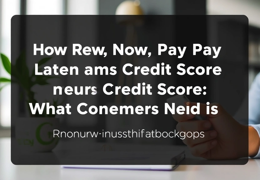 Representação visual de How New Buy Now, Pay Later Loans Impact Your Credit Score: What Consumers Need to Know