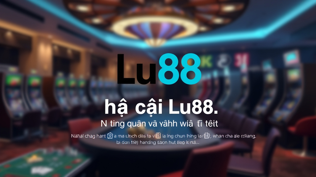 Nh&agrave; C&aacute;i Lu88 - Nơi Hội Tụ Đam M&ecirc; Cược Thường & Đẳng Cấp Vượt Trội