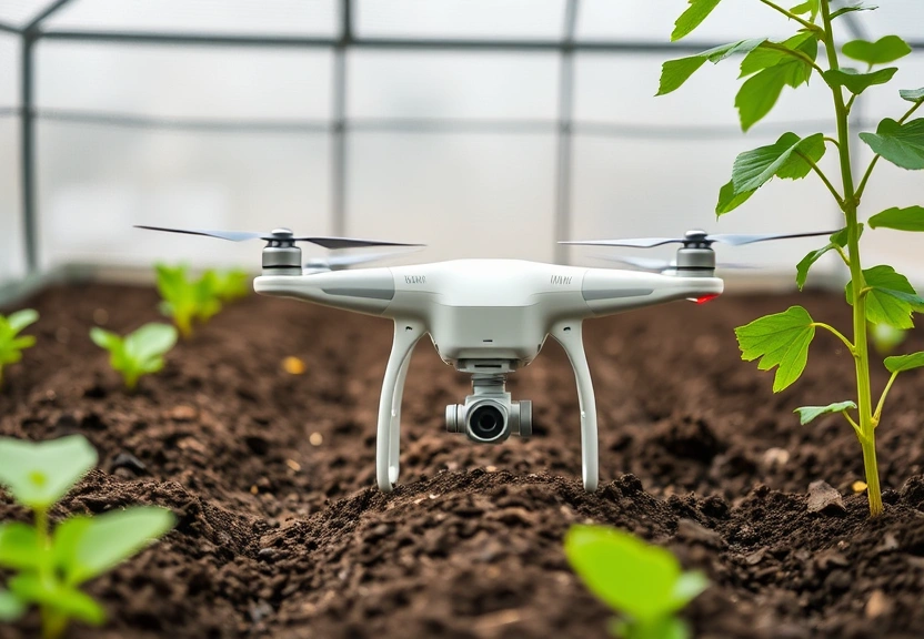 Representação visual de Alcorn’s garden series teaches soil health, drone tech and more