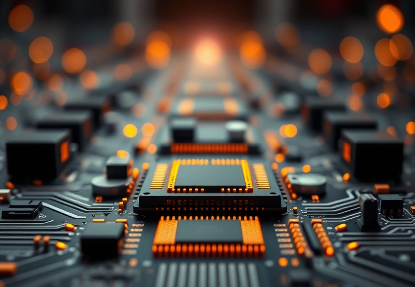 Representação visual de A Importância Vital da Tecnologia de Chips na Corrida de IA entre EUA e China