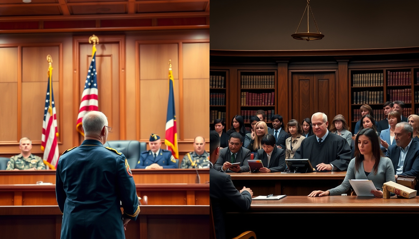 Differences Between Military and Civilian Law Practices