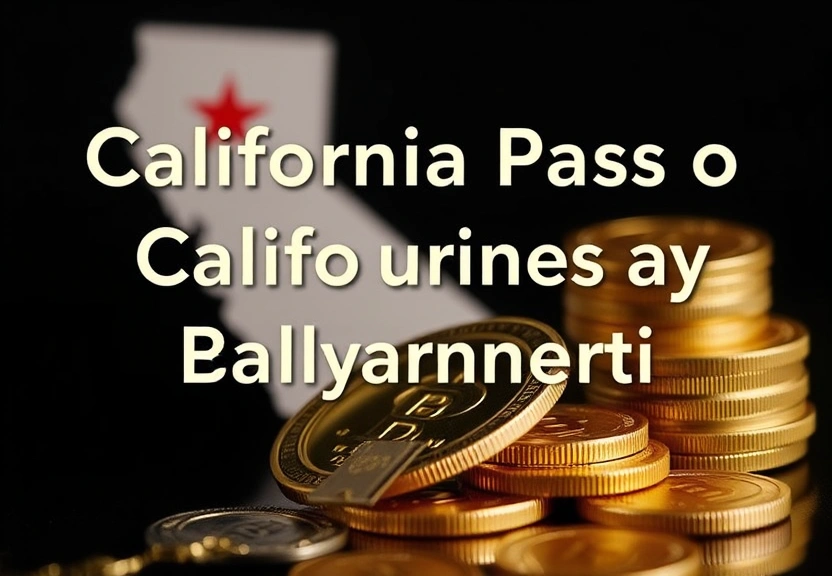 Representação visual de California Passes Bill on Cryptocurrency Payments