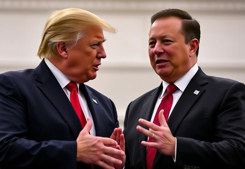 Representação visual de Trump and Musk's Fiery Feud Shakes Administration; 'Big, Beautiful Bill' Faces Setback