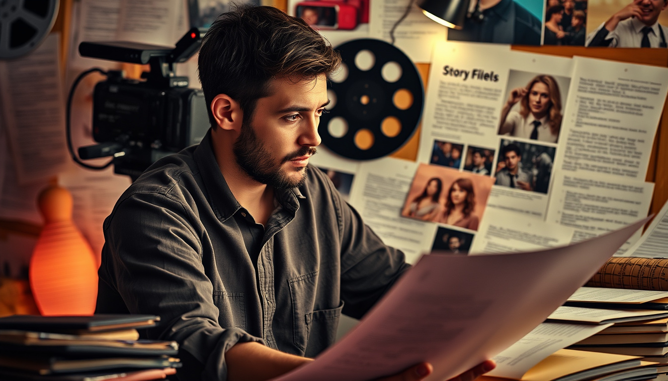 Master the Art of Storytelling: How to <b>Write a Short Film Script</b> That Captivates Audiences’ style=’display: block; margin: auto; max-width: 100%; height: auto;’></p>
<h2>Key Takeaways</h2>
<ul>
<li>Understand the fundamental structure of short film scripts to build a strong foundation.</li>
<li>Create a compelling story arc that captures and maintains audience interest.</li>
<li>Develop well-rounded characters to enhance emotional engagement in your script.</li>
<li>Utilize engaging dialogue techniques to bring your characters to life.</li>
<li>Emphasize visual storytelling to convey emotions and themes effectively.</li>
</ul>
<h3>Understanding the Basics of Short Film Scripts</h3>
<p>Writing a short film script can be an exciting yet challenging endeavor for aspiring filmmakers and screenwriters alike. To understand the basics of crafting a compelling short film script, it is essential to focus on the key elements that make up a successful narrative. Begin by establishing a strong concept that resonates with your audience, as a clear and engaging premise sets the foundation for the entire screenplay. Next, structure your script with a well-defined beginning, middle, and end, usually within a concise framework of 5 to 30 pages, depending on the intended duration of the film. Characters play a crucial role in capturing viewers’ attention; therefore, be sure to develop relatable and dynamic characters that drive the story forward. Additionally, pay close attention to dialogue—this should sound natural and true to each character while also advancing the plot. Finally, incorporate visual storytelling techniques to enhance emotional impact, as short films often rely on visual cues to convey their themes effectively. By following these guidelines, you’ll be well on your way to successfully <b>write a short film script</b> that captivates and inspires.</p>
<h3>Crafting a Compelling Story Arc</h3>
<p>Crafting a compelling story arc is crucial when you want to <b>write a short film script</b> that captivates your audience. A well-structured story arc not only hooks viewers but also ensures a satisfying narrative journey. Start by establishing a strong premise that piques interest; this could be a unique concept or a relatable situation. Next, introduce your protagonist and establish their goals, which will drive the plot forward. As you develop the script, incorporate rising action through challenges and conflicts that the character faces. This tension keeps viewers engaged and invested in the outcome. Finally, crescendo to a climax that offers an emotional payoff followed by a resolution that ties up key threads, leaving the audience with a lasting impression. Whether you’re a seasoned screenwriter or a novice, focusing on these elements will enhance your ability to <b>write a short film script</b> that resonates with audiences.</p>
<blockquote><p>‘The story is the heart of a film. It is the driving force that brings characters to life and engages the audience’s emotions.’ – Anonymous</p></blockquote>
<p><a href=