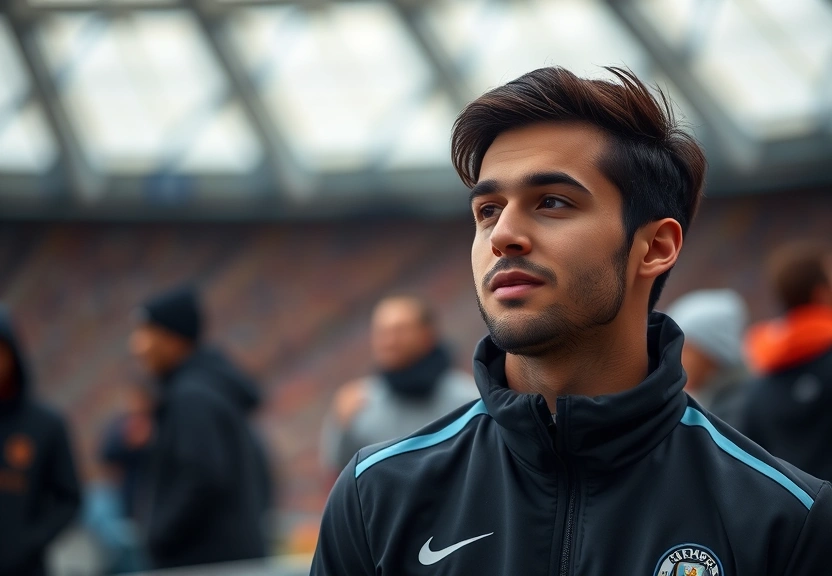 Representação visual de Rayan Cherki: O 'gênio' francês que encanta o Manchester City e a Europa